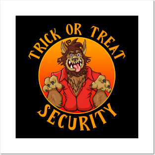 Trick Or Treat Security | Halloween Werewolf Posters and Art